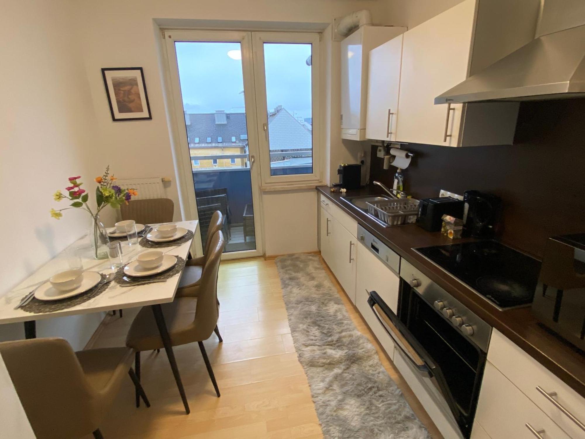 Moderne Wohnung Naehe Hauptbahnhof Linz Luaran gambar